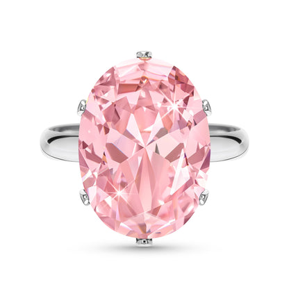 Linawe Cubic Zirconia Imitation Diamond Moissanite Rings for Women, 14K Gold/Rose Gold/Silver Adjustable Chunky Ring, Costume Rhinestone Jewelry for Wedding Engagement