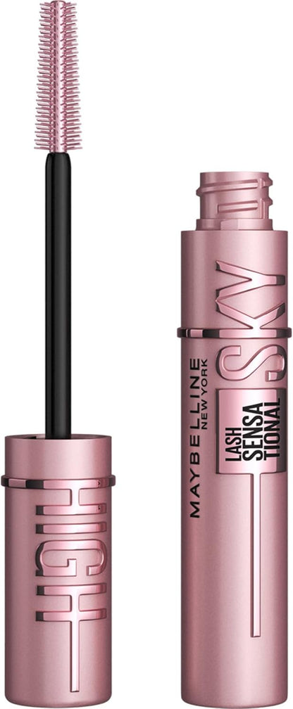 Maybelline New York Lash Sensational Sky High Washable Eyelash Mascara Makeup, Volumizing, Lengthening, Defining, Curling, Multiplying, Buildable Formula, Very Black, 7.2 ml