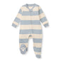 Burt's Bees Baby Boys Sleep and Play Pajamas, 100% Organic Cotton, One-piece PJs, Diagonal Zip Up Loose Fit Footie