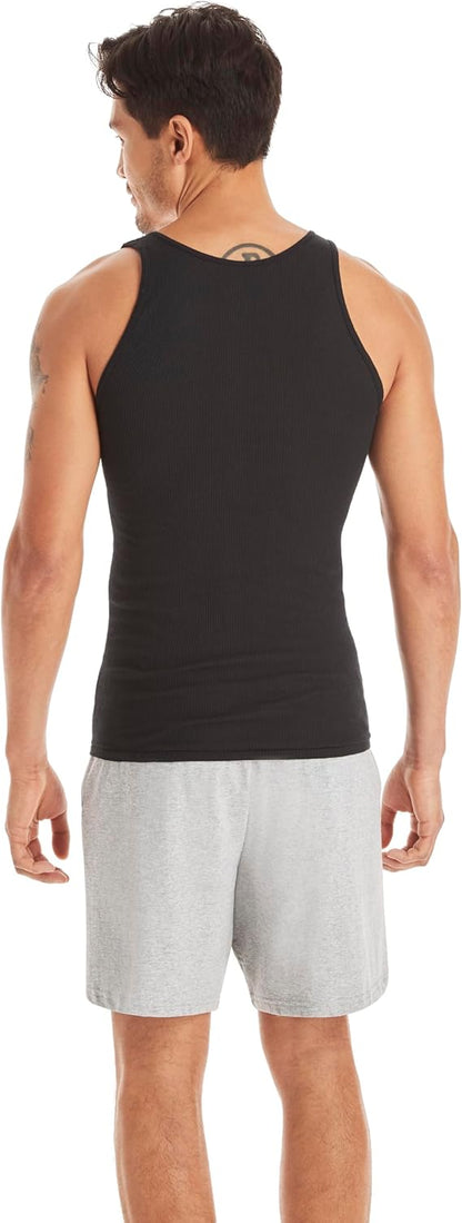 Hanes Geripptes Tanktop für Herren