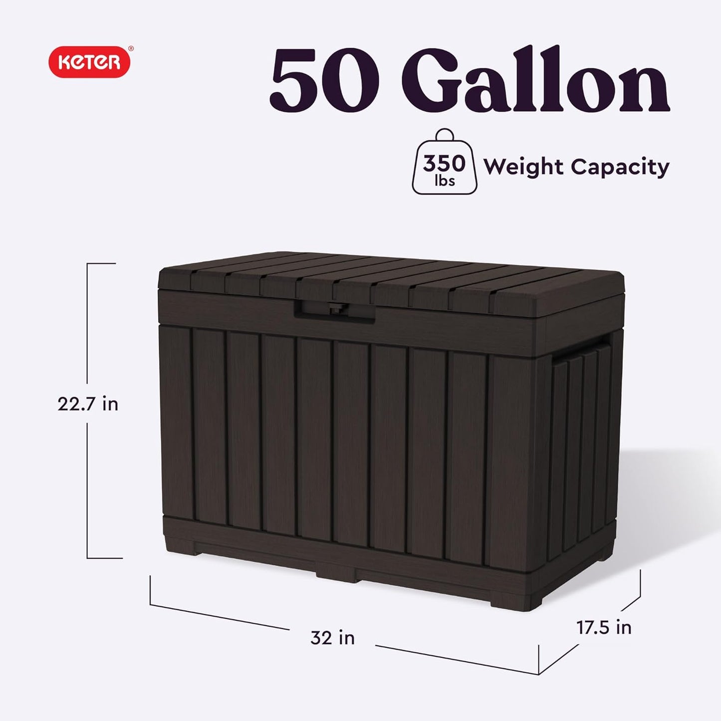 Keter Kentwood 50 Gallon Resin Deck Box Review