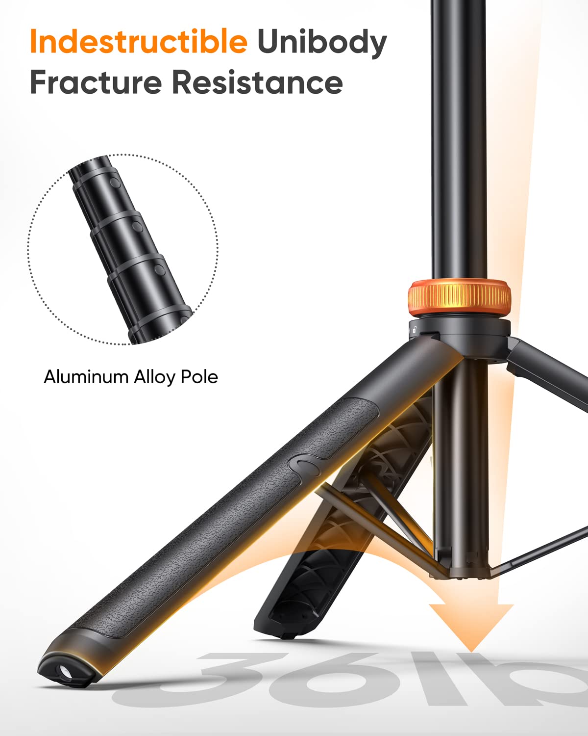 EUCOS 62" Handy-Stativ, Stativ für iPhone und Selfie-Stick mit Fernbedienung, ausziehbarer Handy-Ständer und ultimativer Handy-Halter, robustester Handy-Ständer, kompatibel mit iPhone/Android