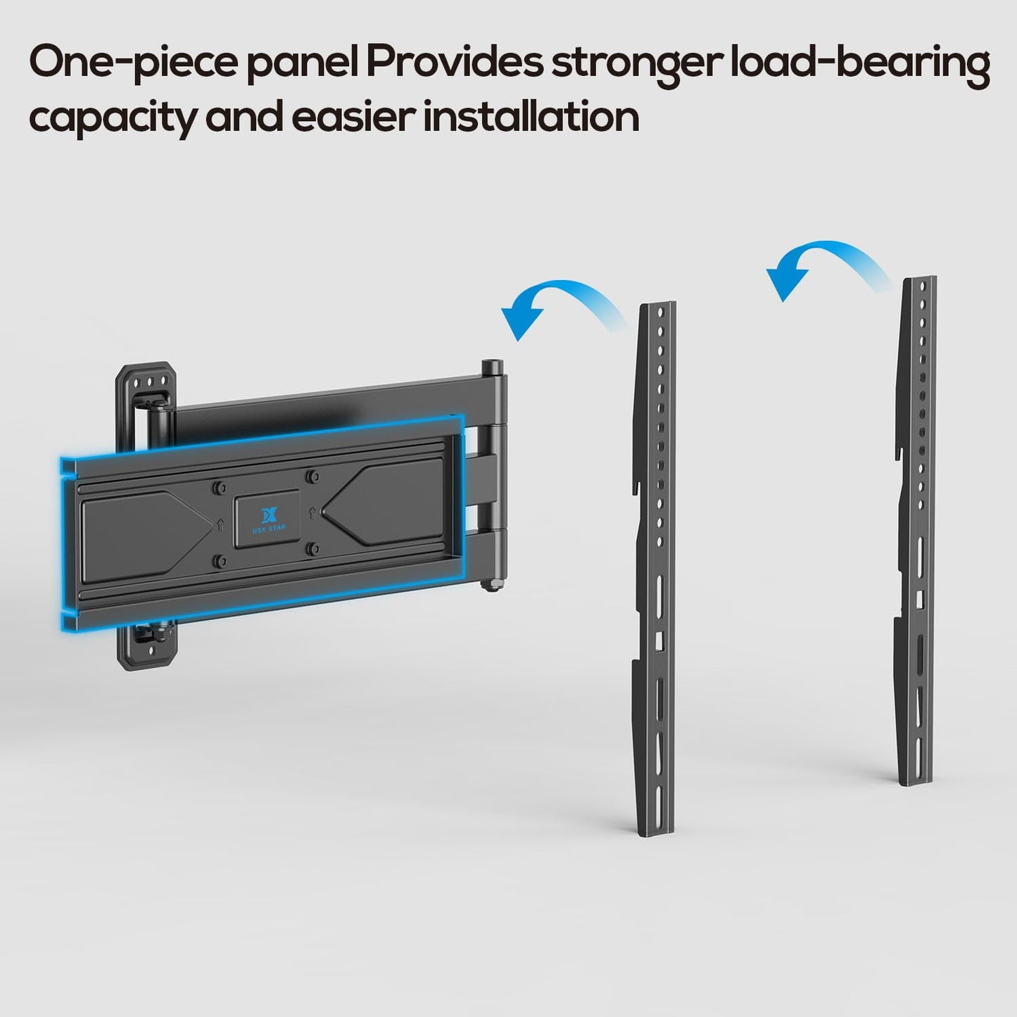 USX STAR Corner TV Wall Mount Long Arm TV Mount Bracket for 37-84 Inch TVs, Full Motion TVs Wall Mounts with 32” Articulating Arms Extension & Tilt & Swivel, Max VESA 600x400mm, Holds up to 100 lbs