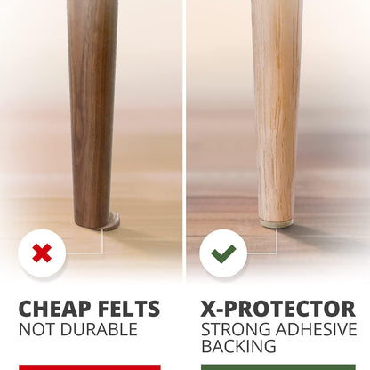 Felt Pads X-PROTECTOR - Giant 235 Pack Premium Furniture Pads. Huge Quantity Felt Furniture Pads Wood Floor Protectors for Furniture Feet – Best Hardwood Floor Protectors. Protect Your Wood Floors!