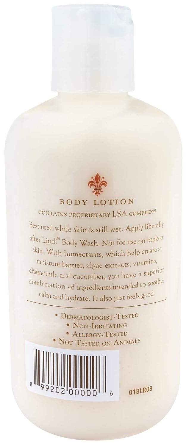 Lindi Skin Body Lotion — Luxurious Lotion for Sensitive, Reactive & Compromised Skin · Rare Botanicals, Antioxidant-Rich, Hypoallergenic · The Original Lotion for Cancer Patients Since 2003. 8 fl oz