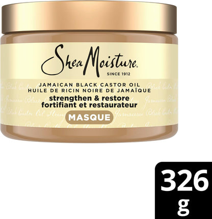SheaMoisture Jamaican Black Castor Oil Stärke & Aufbau für strapaziertes oder chemisch behandeltes Haar Leave-In Conditioner tierversuchsfreie Haarpflege 340ml