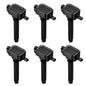 BDFHYK Ignition Coil Pack UF648 and Iridium Spark Plug 97390 Compatible with Jeep Grand Cherokee 2011-2015 Jeep Wrangler Dodge Charger Grand Caravan 2016 Chrysler 200 300 Jeep Coil Pack 3.6L Set of 6