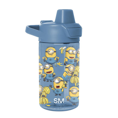 Simple Modern Peppa Pig Kids Tritan Plastic Summit Water Bottle | 12 oz BPA-Free Cup with Covered Leak Proof Straw Lid for Girls, Toddlers | Bubbles