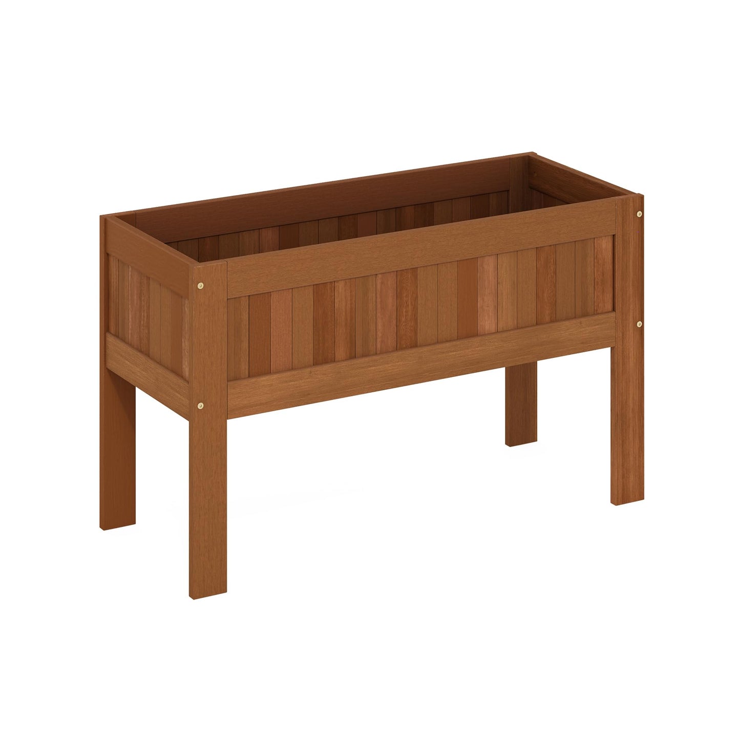 Furinno FG17478 Tioman Outdoor Patio Furniture Hardwood Potting Bench, Natural