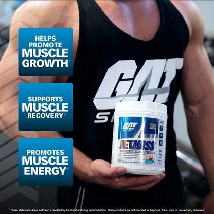 GAT Sport Jet Mass 30 Serve Creatine System, Tropical Ice, 25.4 Oz.