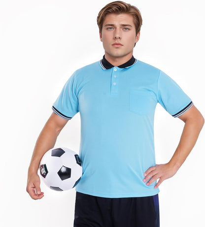 Dxhycc Herren Baseball und Softball Umpire Shirt Kurzarm Polo Schiedsrichter Hemd Umpire Trikot Uniform