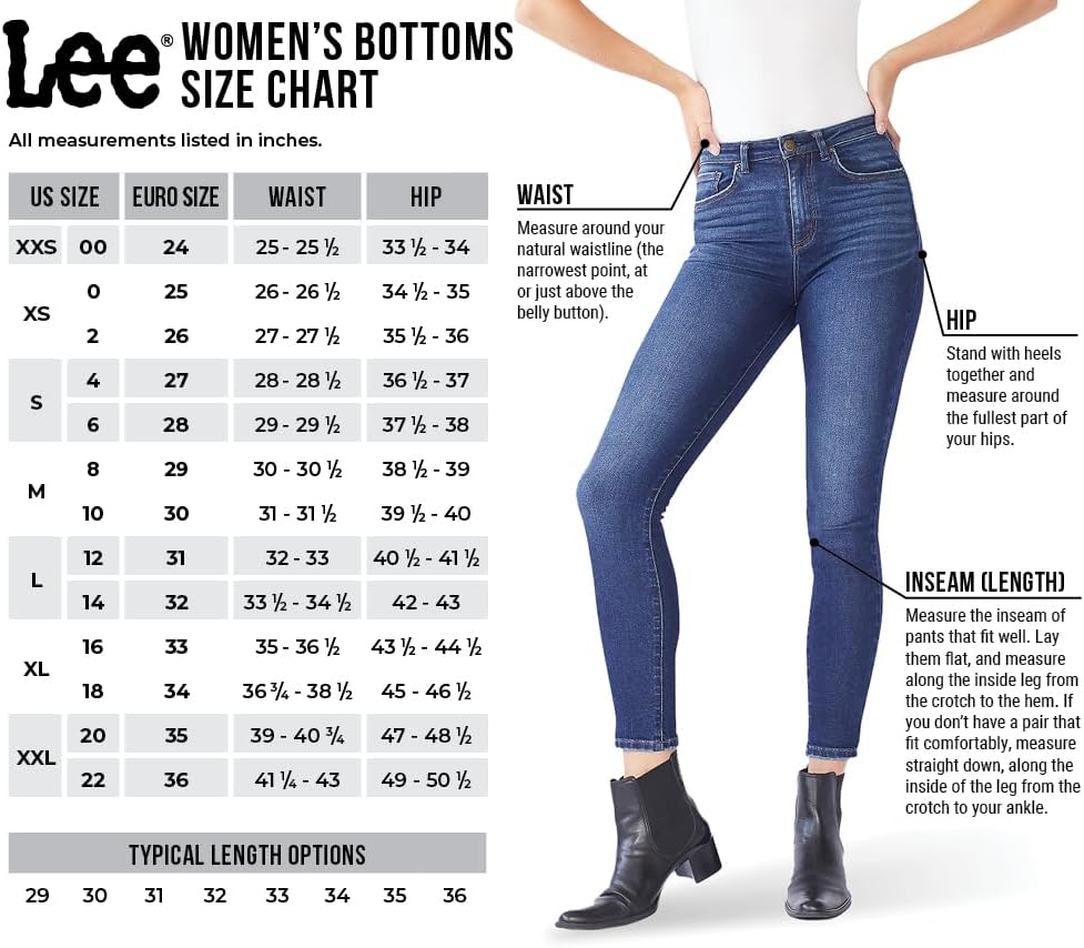 Lee Womens Ultra Lux Comfort with Flex Motion High Rise Skinny Jean