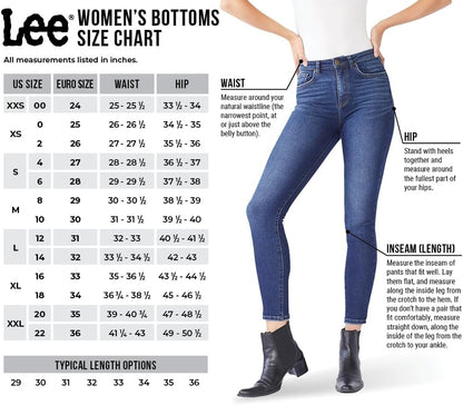 Lee Womens Ultra Lux Comfort with Flex Motion High Rise Skinny Jean