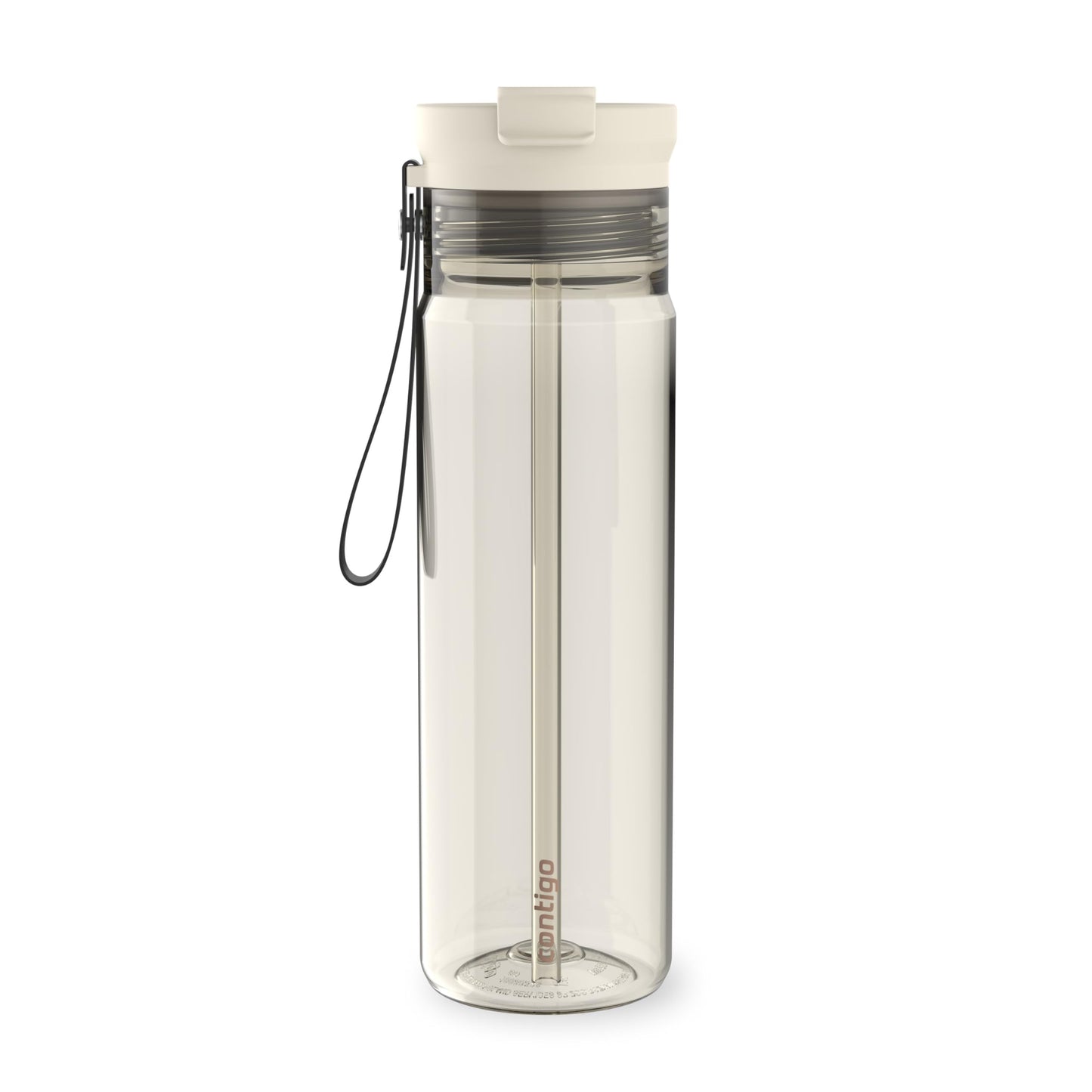 Contigo DualSip 24 oz Tritan Plastic Water Bottle with Carry Strap & 2-in-1 Leakproof Lid (Straw or Spout), BPA-Free, Dishwasher Safe
