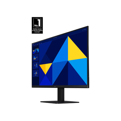 Samsung 32-Inch Flat Computer Monitor, 75Hz, Borderless Display, AMD FreeSync, Game Mode, Advanced Eye Care, HDMI and DisplayPort, LS32B304NWNXGO, 2024