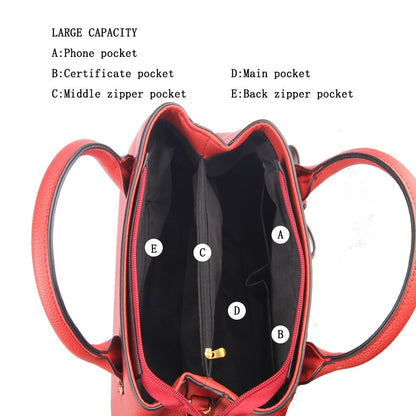Jeniulet Geldbörsen und Handtaschen für Damen Mode Damen PU-Leder Top-Griff Satchel Schulter Tragetaschen Dunkelgrau 10.2" x 3.9" x 7.9"
