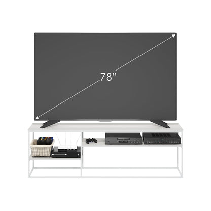 Furinno TOMI TV Stand, 5-Cube Entertainment Center with Open Shelf, Reversible TV Console, for Living Room, Bedroom, Home Office, Green