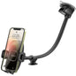 APPS2Car 14'' Gooseneck Car Phone Holder,Heavy Duty Phone Holder for Truck, [Flexibile Long Arm] [Anti Shake stabilizer] Windshield Car Phone Mount Suction Cup,Fit for iPhone, Samsung (Mirror Black)