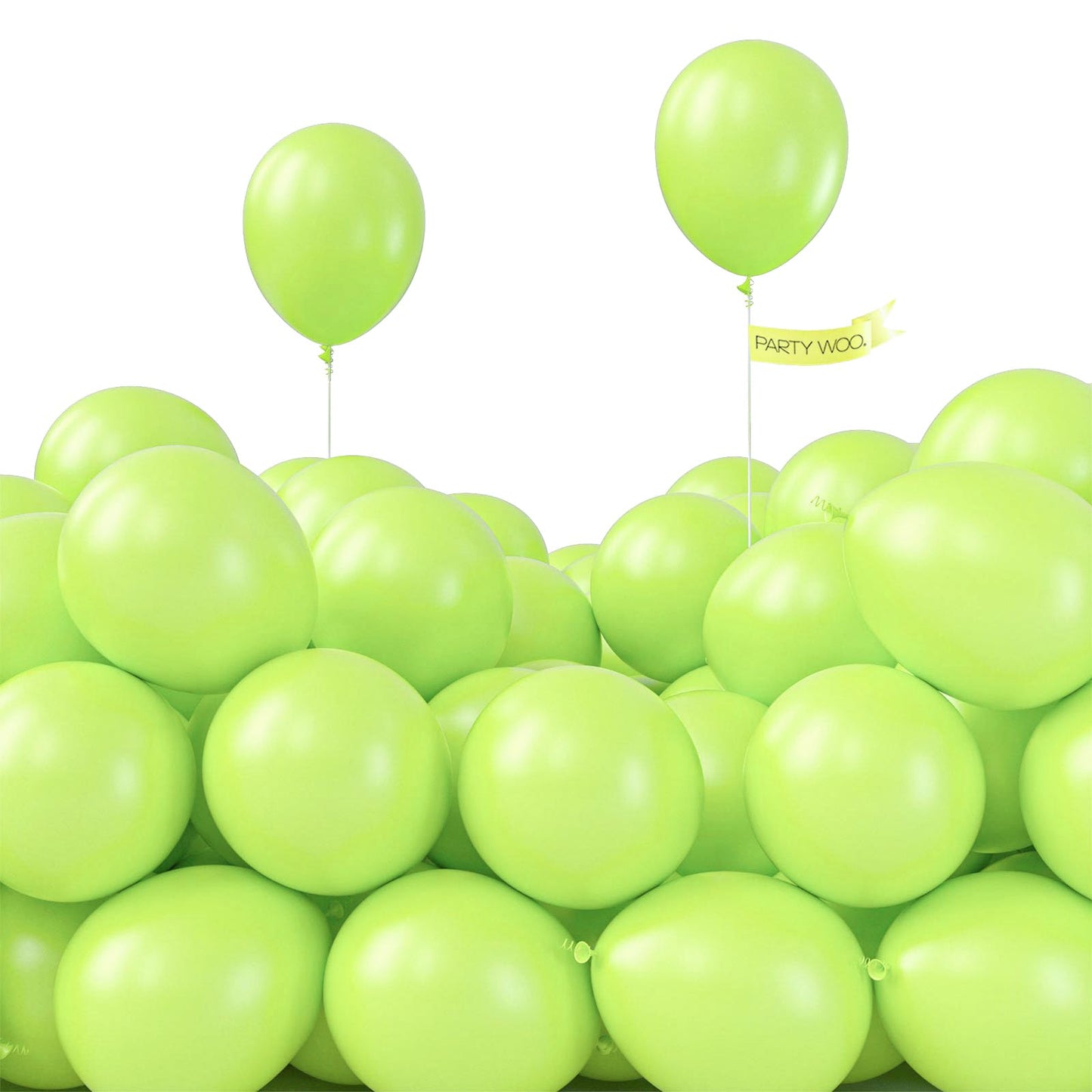 PartyWoo White Balloons 155pcs Different Sizes Pack of 18 12 10 5 Inch Matte White Latex Balloon Arch Kit Garland for Wedding Bridal Graduation Baby Shower Birthday Party Decorations White-Y13