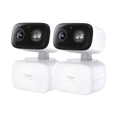 Tapo 2K Indoor Pan/Tilt Wired Security Camera - Works as a Baby Monitor & Pet Camera, Motion Detection, 2-Way Audio, Siren, Night Vision, Subscription-Free Local Storage or Optional Cloud, Black, C211