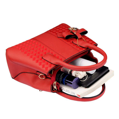 Jeniulet Geldbörsen und Handtaschen für Damen Mode Damen PU-Leder Top-Griff Satchel Schulter Tragetaschen Dunkelgrau 10.2" x 3.9" x 7.9"
