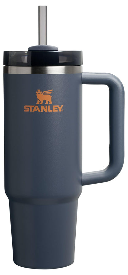 Stanley Quencher H2.0 Tumbler with Handle and Straw 40 oz | Flowstate 3-Position Lid | Cup Holder Compatible for Travel | Insulated Stainless Steel Cup | BPA-Free | Almond Rose