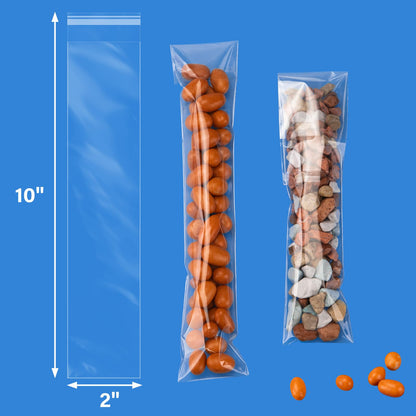 Aubeco 5x7 Zoll 240 Stück selbstklebende, transparente Cellophanbeutel, Klebebeutel für Kekse und Leckereien zum Selbermachen, für kleine Produkte, Lebensmittel und Geschenkverpackungen