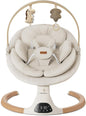 Baby Swings for Infants, Monamii Baby Swing, Bluetooth Infant Swing with Music Speaker, 5 Speeds and Remote Control, Electric Swing for Baby, Portable Baby Swing, Indoor & Outdoor Use (Light Beige)