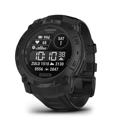 Garmin Instinct® 3 45mm, AMOLED Display, Rugged Outdoor GPS Smartwatch, Metal-Reinforced Bezel, Built-in Flashlight, Up to 18 Days of Battery Life, Black