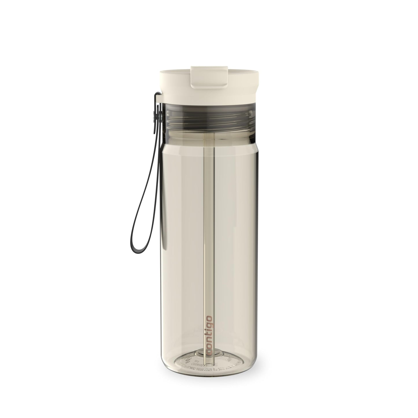 Contigo DualSip 24 oz Tritan Plastic Water Bottle with Carry Strap & 2-in-1 Leakproof Lid (Straw or Spout), BPA-Free, Dishwasher Safe