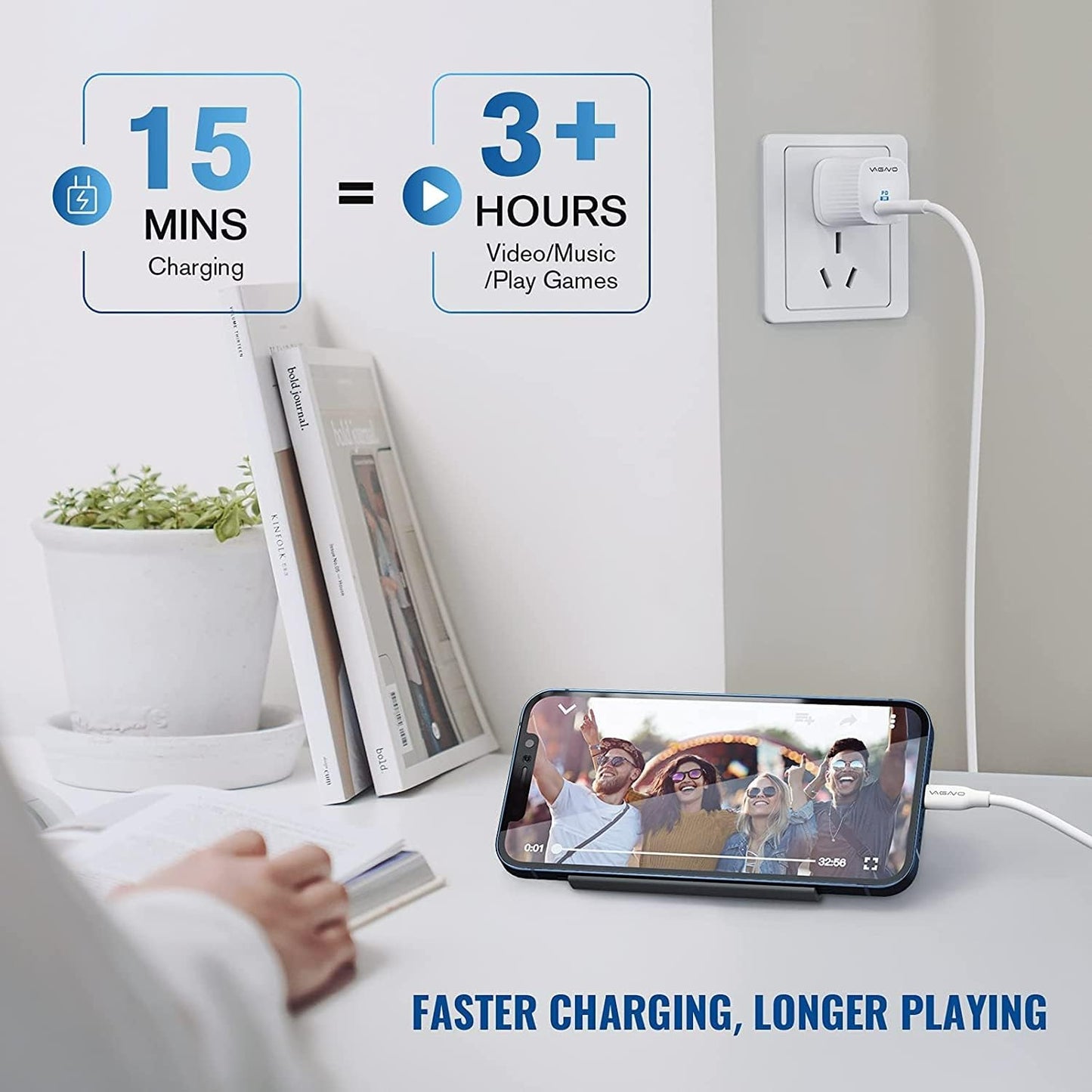 [Apple MFi Certified]10FT Fast iPhone Charger,Extra Long Apple Charger Fast Charging 2Pack USB C Charger Block Plug + 10Foot Lightning Cable Cord for iPhone 14/Pro/Pro Max/Plus/13/12/11/XS/XR/X/SE2022