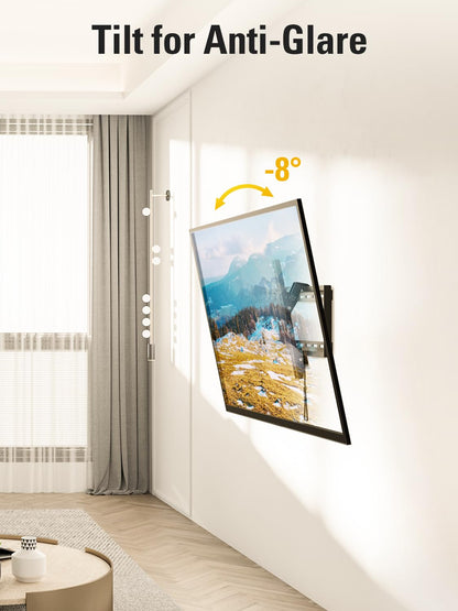 Mounting Dream TV-Wandhalterung für die meisten 37-75-Zoll-Fernseher, universelle neigbare TV-Halterung passend für 16", 18", 24" Ständer mit Tragkraft 132lbs, Max Vesa 600 x 400mm, flache TV-Wandhalterung mit niedrigem Profil