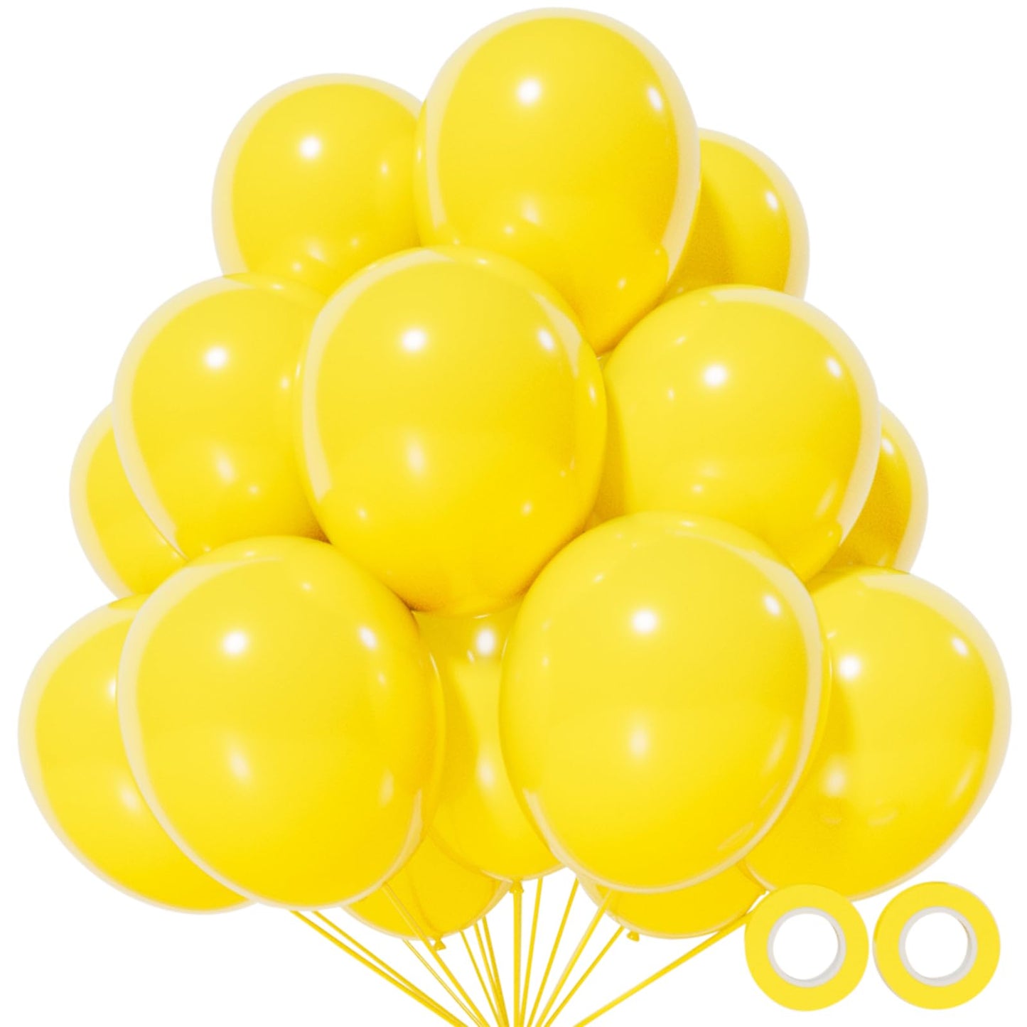 110pcs Black Balloon 12 inch, Black Latex Balloons for Birthday Party Baby Shower Wedding(with 2 Ribbons).