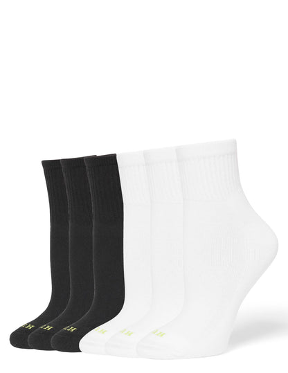 One SizeBlack and White - 6 Pair Pack
