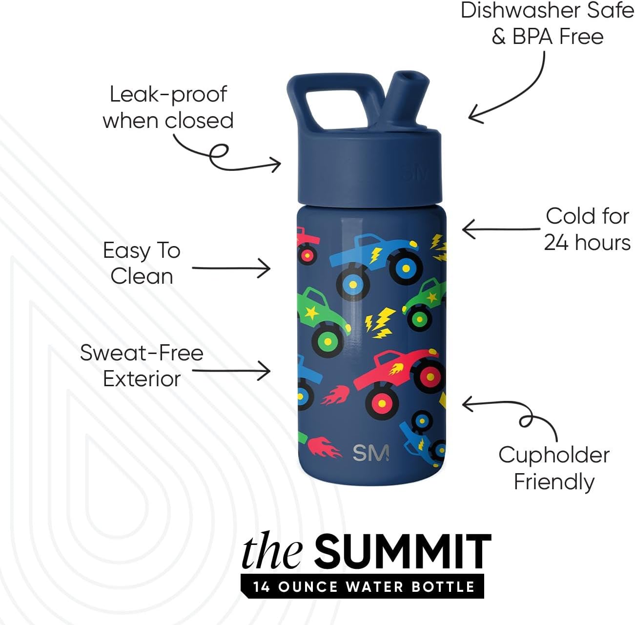 Simple Modern Kids Water Bottle with Straw Lid: A Refreshing Companion for School and Play