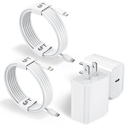 [Apple MFi Certified]10FT Fast iPhone Charger,Extra Long Apple Charger Fast Charging 2Pack USB C Charger Block Plug + 10Foot Lightning Cable Cord for iPhone 14/Pro/Pro Max/Plus/13/12/11/XS/XR/X/SE2022