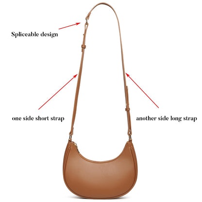 Barabum Kleine Umhängetasche für Damen, halbmondförmige Geldbörse, Y2K Trend Clutch Handtaschen