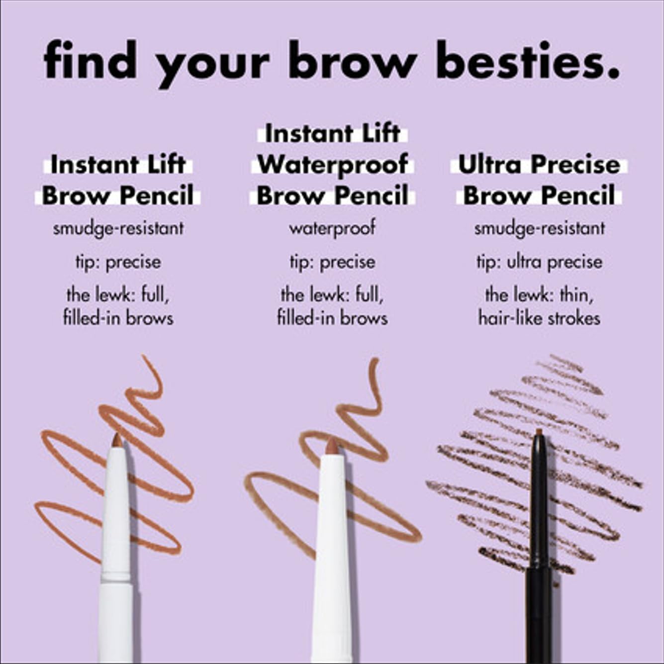 e.l.f. Instant Lift Brow Pencil, Präzisions-Augenbrauenstift mit doppelter Spitze zum Definieren und Formen der Brauen, Neutralbraun