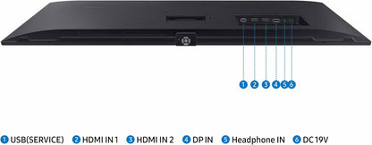 SAMSUNG 34" ViewFinity S50GC Series Ultra-WQHD Monitor, 100Hz, 5ms, HDR10, AMD FreeSync, Eye Care, Borderless Design, PIP, PBP, LS34C502GANXZA, 2023, Black