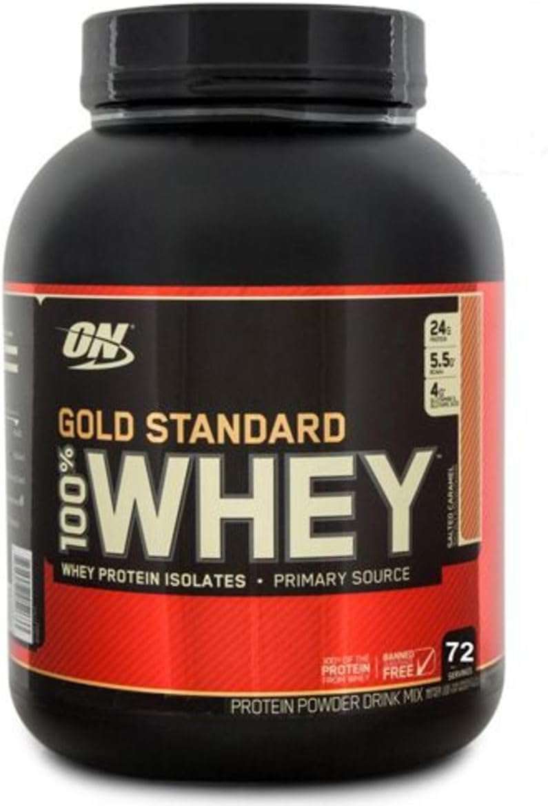 OPTIMUM NUTRITION Gold Standard 100% Whey Protein Powder, Double Rich Chocolate, 2.27kg - [packaging may vary]
