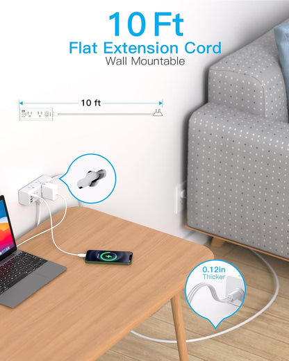 One Beat 10Ft Extension Cord with Multiple Outlets: A Game-Changer for Your Daily Power Needs