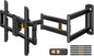 Perlegear Corner TV Wall Mount Long Arm TV Mount Bracket for 37-75 Inch TVs-Full Motion Wall Mount with 32.37” Extension & Swivel Articulating Arm & Tilt, MAX VESA 600x400mm, Holds up to 100 lbs