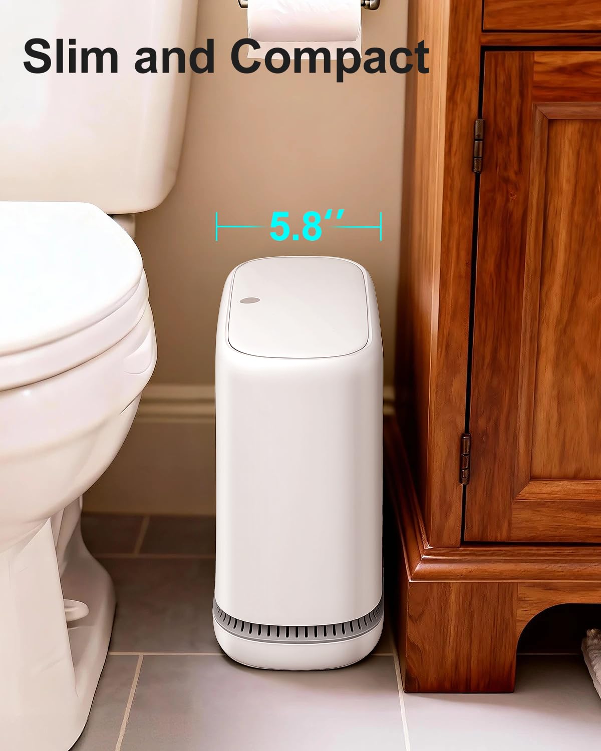 Purexa 2.3 Gallon Slim Small Bathroom Trash Can Review