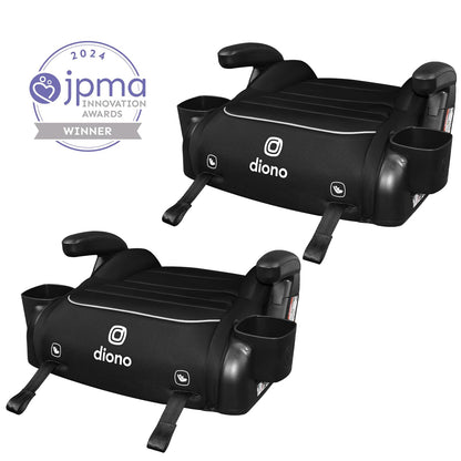 Diono Connect3 RXT Backless Booster, Slim Fit 3-Across in Many Mid-Sized Sedans and SUVs, for Children from 40-120 lbs., Lightweight with Latch connectors