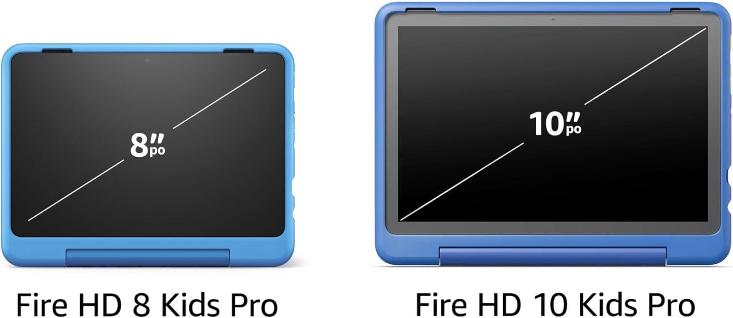 Amazon Fire HD 8 Kids tablet, includes kid-proof bumper for ages 3-5, ad-free content with parental controls, 13-hr battery, 32GB, Blue, newest model