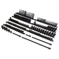 SUNEX Tools 80 Piece 3/8 in. Drive Master Impact Socket Set, Universal, Star, External Star, Extensions, Universal Joint, SAE and Metric, 8mm to 19mm and 5/16 in. to 3/4 in., CR-MO Steel, Model 3580