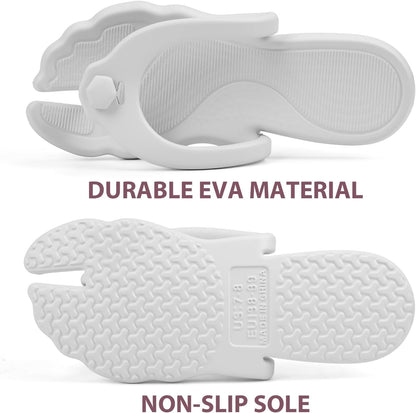 Rosoz Flip Flops for Women Men Foldable Travel Slippers Lightweight Shower Shoes Non-Slip Quick-Dry Bathroom Camp Beach Sandals