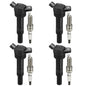 BDFHYK Ignition Coil Pack UF648 and Iridium Spark Plug 97390 Compatible with Jeep Grand Cherokee 2011-2015 Jeep Wrangler Dodge Charger Grand Caravan 2016 Chrysler 200 300 Jeep Coil Pack 3.6L Set of 6