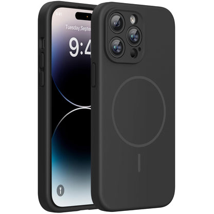Miracase Magnetic for iPhone 17 Pro Case, Compatible with MagSafe, Integrated Silicone Camera Control Cover, 3.0mm Thicken Shockproof Drop Protection Phone Case for 17 Pro,Dark Blue
