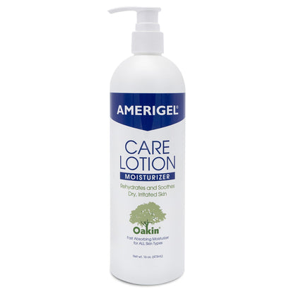 AMERIGEL Care Lotion – Hypoallergenic Moisturizer - Diabetic Skin Care - Rehydrates and Soothes Dry, Irritated Skin - 16 oz.